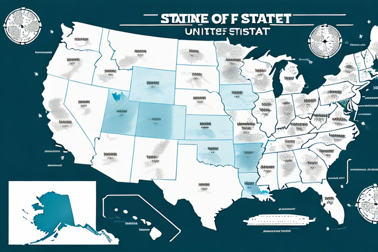 A map of the united states with states highlighted to show which ones allow online sports betting